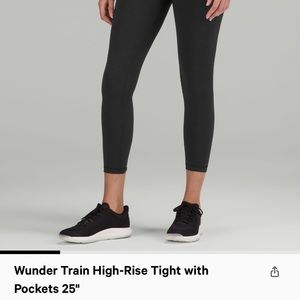 Lulu lemon wunder train high-rise legging with pockets 25”